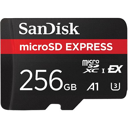 Cartão de Memória micro SD SANDISK EXPRESS 256GB U3 A1