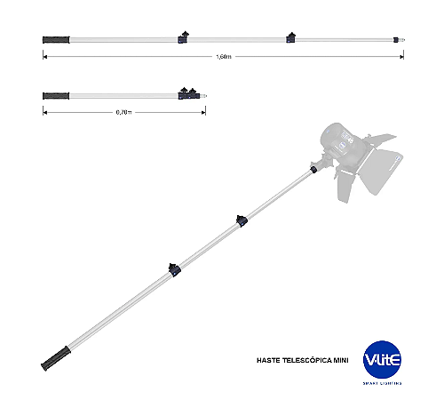 Haste Telescópica Mini com Manopla