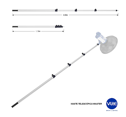 Haste Telescópica Master com Manopla