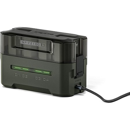 Kit com 4 Baterias e Estação de Carregamento NP-FZ100 Tilta