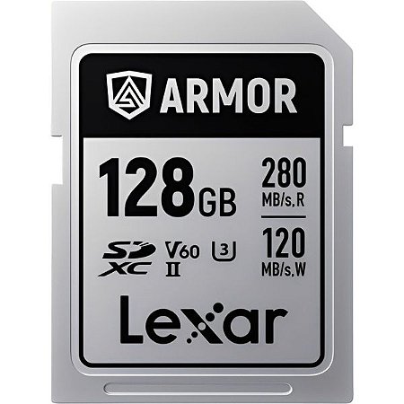 Cartão de Memória SD 128GB Lexar Armor Silver Pro V60