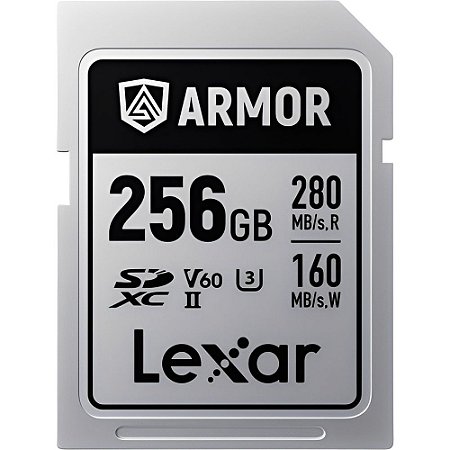 Cartão de Memória SD 256GB Lexar Armor Silver Pro V60