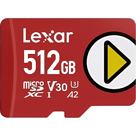 Cartão de Memória micro SD LEXAR 512GB Play Gaming/Mobile