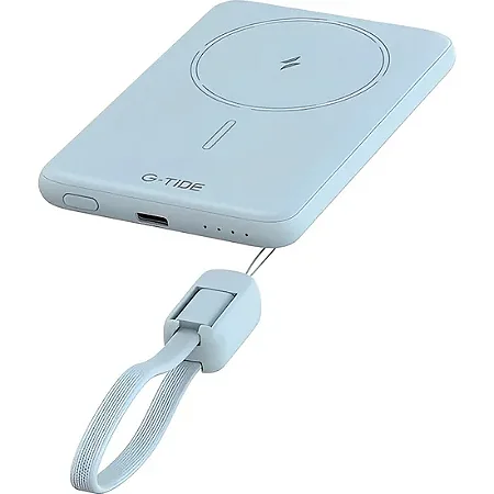 CARGADOR PORTÁTIL G-TIDE POWERBANK SLIM 01 5.000MAH LIGHTNING/USB-C BLUE