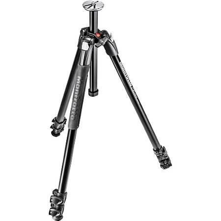 Tripé Manfrotto 290 Xtra MT290XTA3 de alumínio — sem cabeça