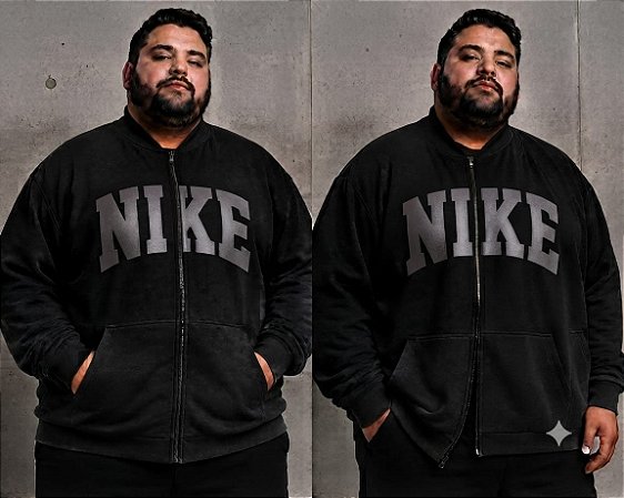 BLUSA MOLETON MULTIMARCAS MASCULINO PLUS SIZE ZÍPER G4 AO G9 200 KILOS