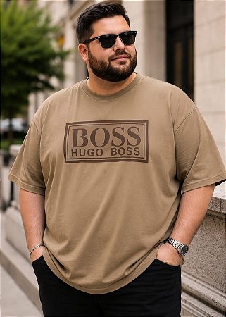CAMISETAS BOSS ALGODÃO MASCULINA PLUS SIZE G3 AO G9