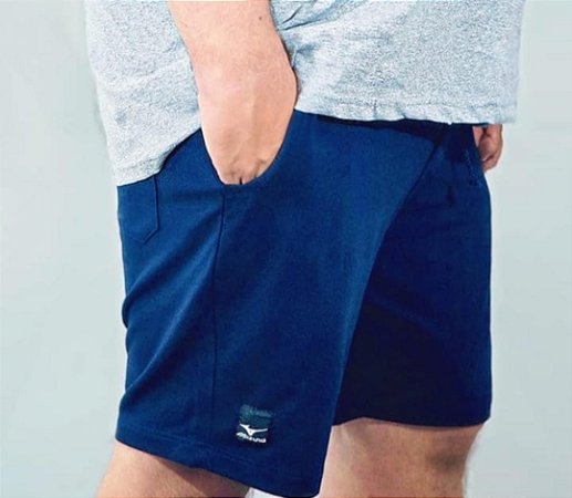 Bermuda Tommy Multimarcas Masculina Plus Size  Moleton Elastano Marinho G3/G10 (54 ao 84 cm cintura)