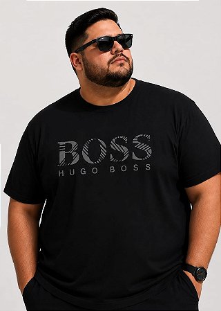 Camisetas Masculina G4 AO G9 Extra Premium Plus Size Preta