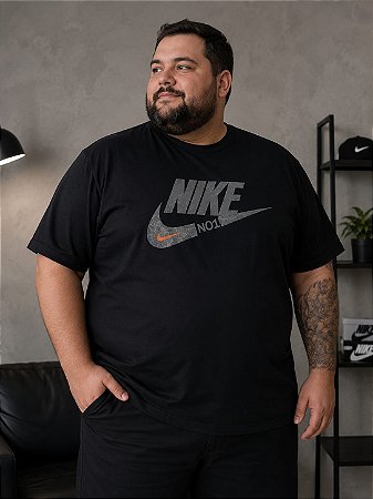 Camisetas Multimarcas G4 AO G9 Plus Size Preta Masculina