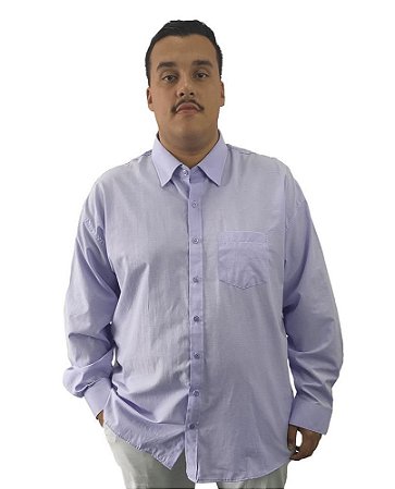 camisa social masculina plus size
