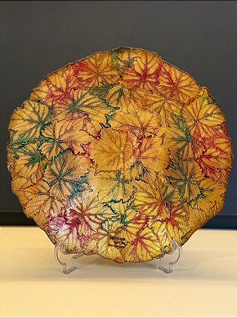 Centro de Mesa em Vitral - Fruteira Flores - Grande