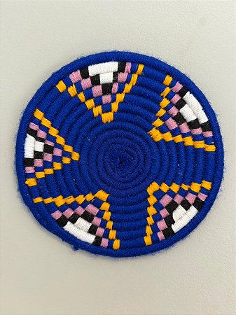 Discos Marroquinos - Mesa e Parede - Azul  - 16,5CM