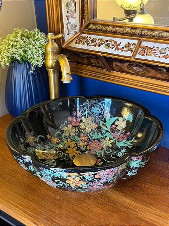 Cuba Sobrepor - Preta - Flores