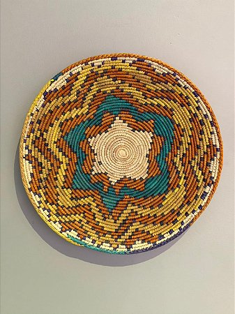 Cesto de Palha - Colorido