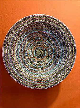 Prato de Parede Extra Grande 68CM - Turquia - Relevo - Cerâmica