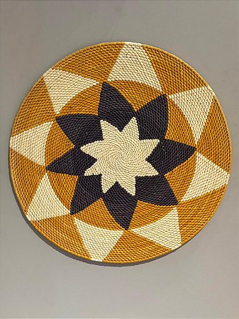 Disco - Mandala Palha - 55CM