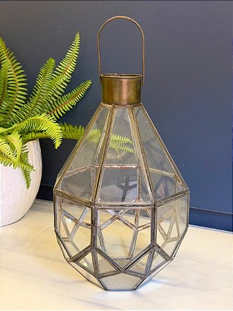 Lanterna Marroquina - Ouro Velho