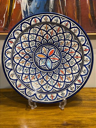 Prato Marroquino - Cerâmica - Colorido