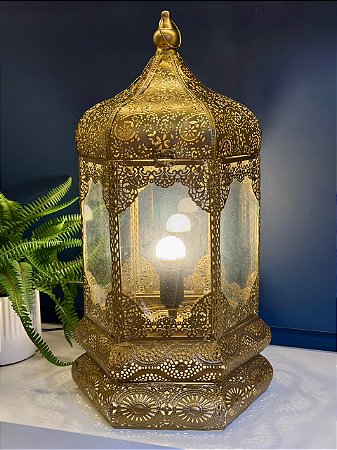 Lanterna Marroquina - Dourado - 56CM