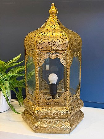 Lanterna Marroquina - Dourado - 56CM