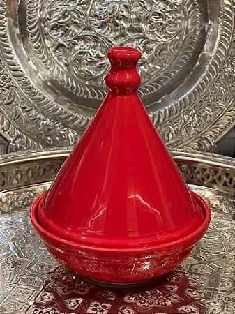 Tagine Saleiro  - Vermelho - Modelo Marrocos