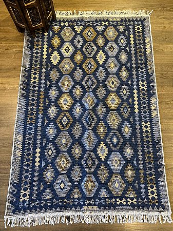 Tapete - Dupla Face - Turco - 1,40 x 1,00MT - Azul