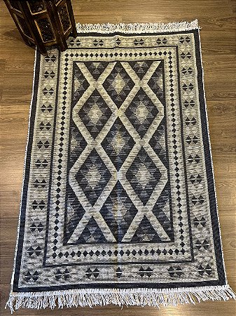 Tapete - Dupla Face - Turco - 1,40 x 1,00MT - Cinza