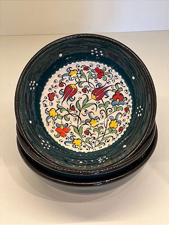 Bowl - Verde - Cerâmica - Turquia - Tamanho Medio