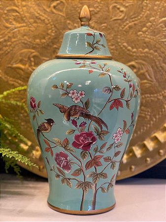 Potiche - Turquesa - Cerâmica