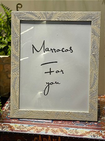 Porta Retrato - Metal - Foto 20x25 - Off White