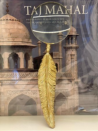 Lupa de Aumento - Resina - Dourada - G