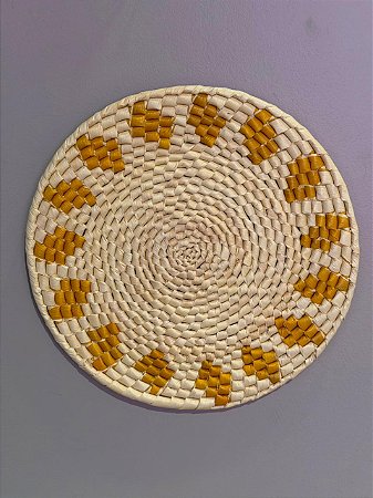 Disco - Mandala Palha - 23CM