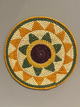 Disco - Mandala Palha - 29,5CM