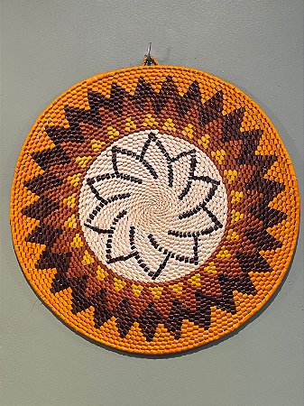 Disco - Mandala Palha - 37,5CM