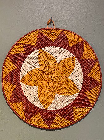 Disco - Mandala Palha - 38,5CM