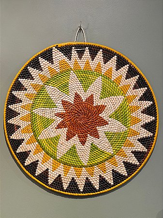 Disco - Mandala Palha - 49,5CM