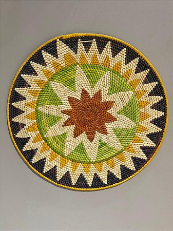 Disco - Mandala Palha - 49,5CM