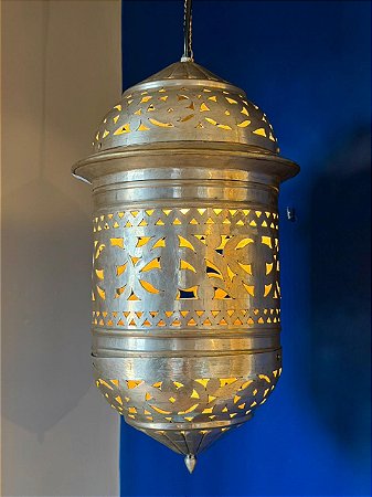 Luminária de Teto Metal Prata