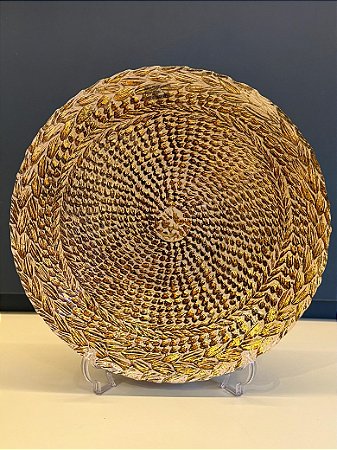 Centro de Mesa em Vitral - Grande - Dourado