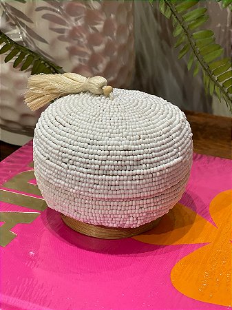Pote - Miçangas - Branco