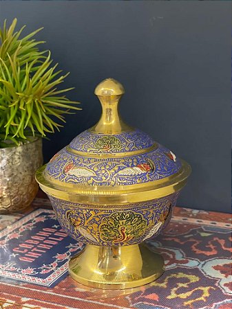 Pote - Latão - Dourado - Roxo