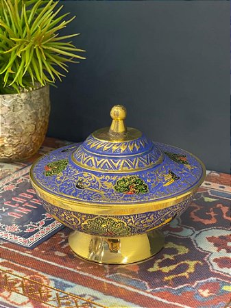 Pote - Latão - Dourado - Roxo