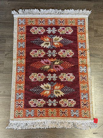 Tapete - Dupla Face - Turco - 90x 60cm - Vermelho