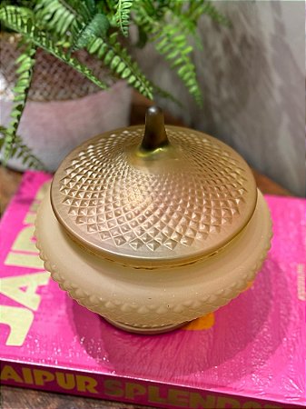 Pote Decorativo - Vidro - Âmbar