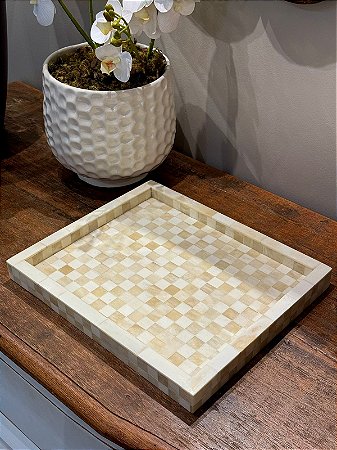 Bandeja - Osso - Bege Claro - 30,5CM