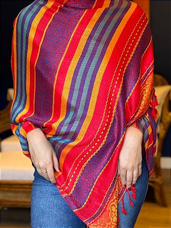 Pashmina de Viscose - Colorido