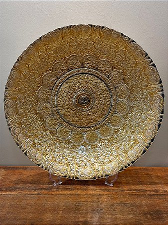 Centro de Mesa em Vitral  - Dourado - GG