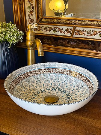 Cuba Sobrepor - Exterior Branco - Arabesco Turca