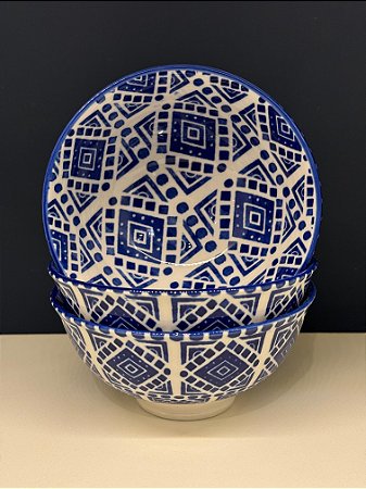 Bowl - Cerâmica - Azul - Tamanho Médio